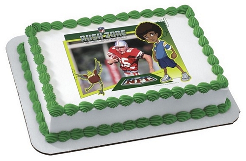 nfl football and tee publix cake